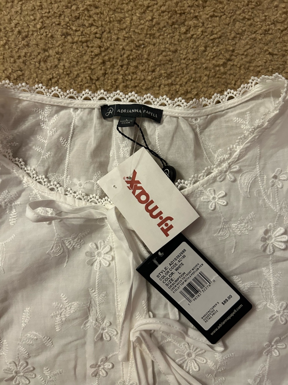 floral appliqué shirt - Picture 2 of 4
